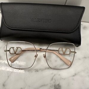 Valentino eyeglasses oversized square